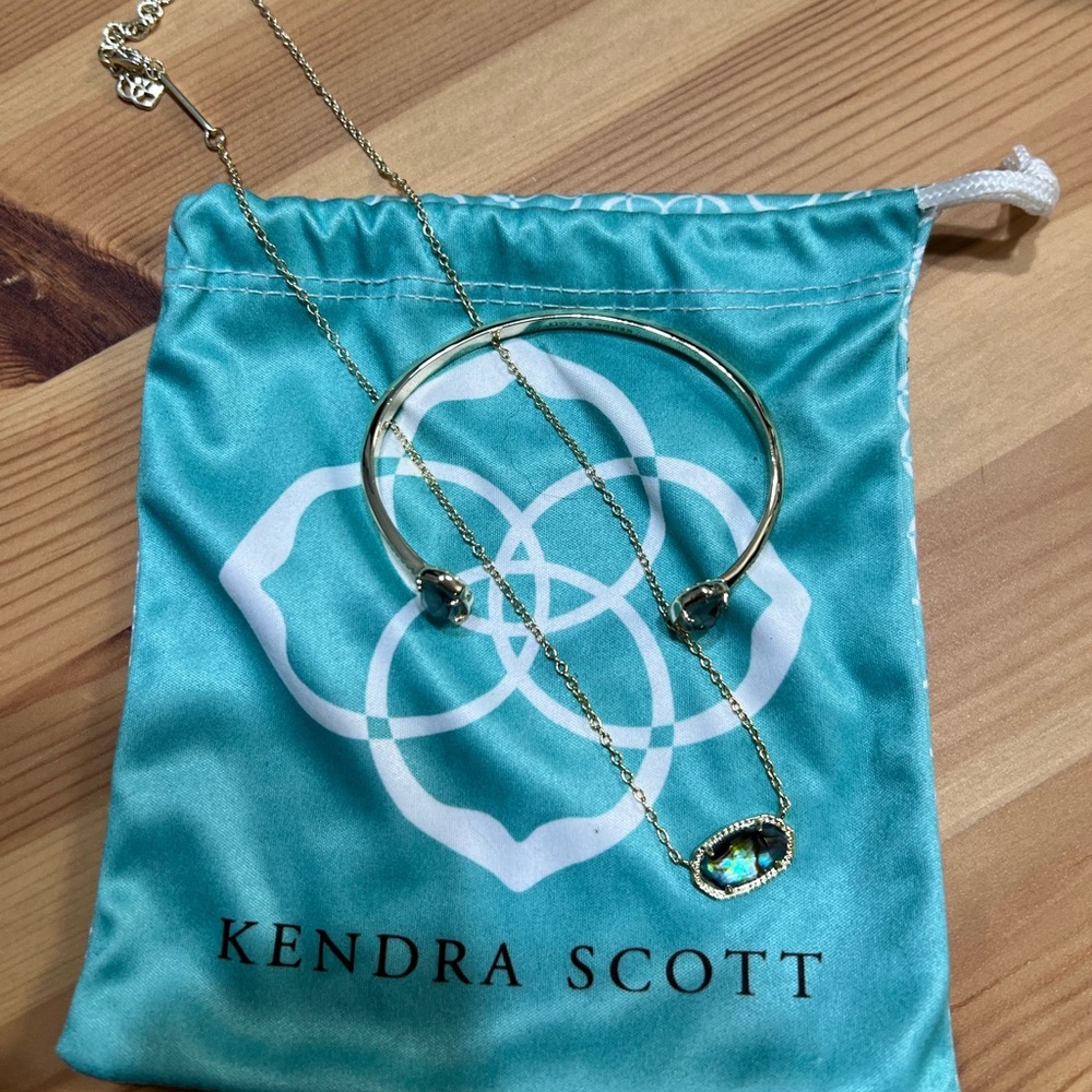 Kendra Scott Elisa Necklace and Elton Bracelet